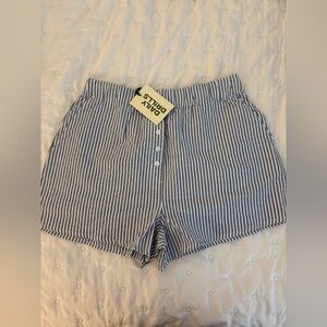Daily Drills Striped Poplin Shorts